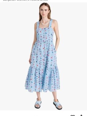 Banjanan Helena Blue Floral Dress size Small